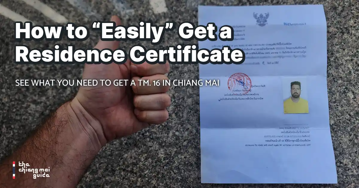 How to Get a Residence Certificate in Chiang Mai